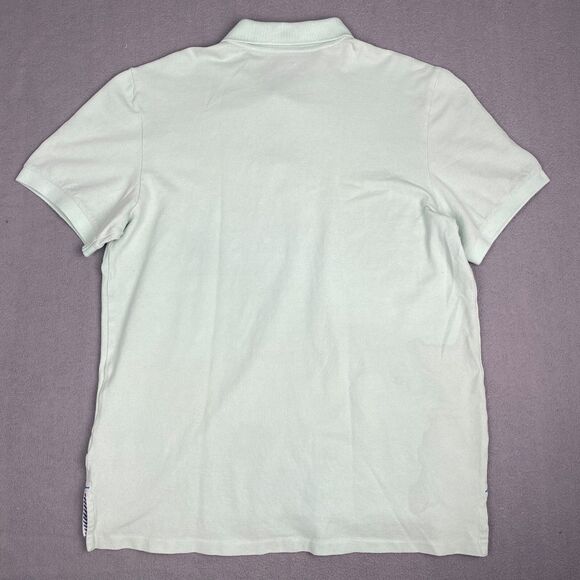 Southern Tide Mens size Large Polo Shirt Medium Light Mint Green Fish Logo - Picture 2 of 15